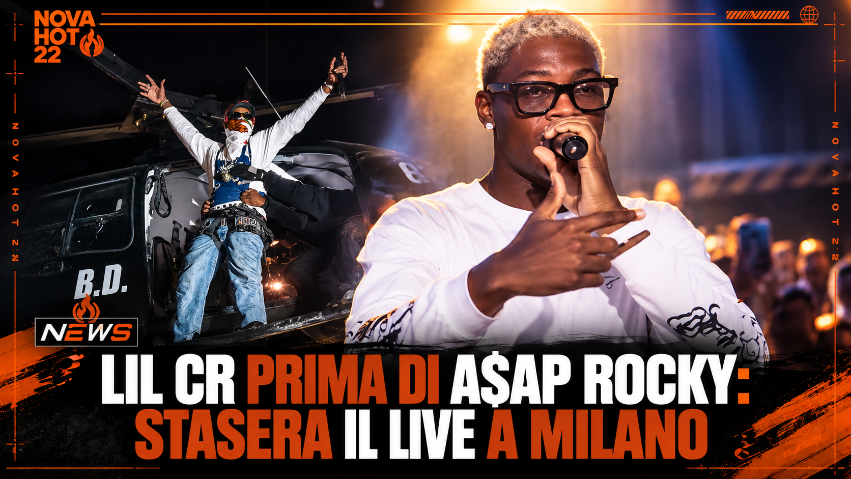 A$AP Rocky stasera a Milano: sul palco degli I-DAYS anche Lil CR